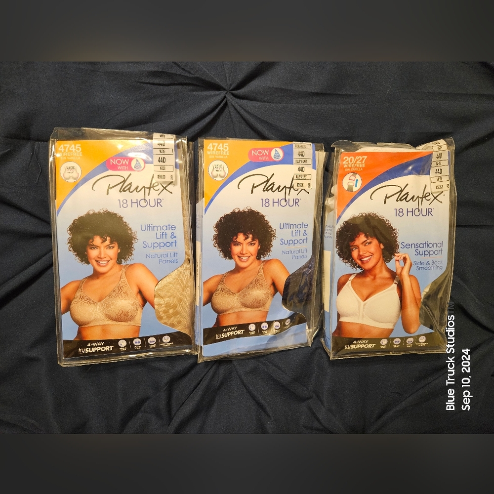 Playtex Bras Set of 7 Size 44D New in Package - Picture 3 of 13